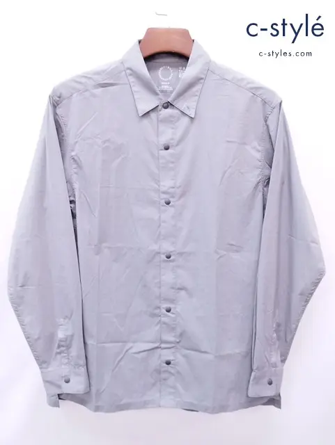 山と道 alpha anorak アルファアノラック シャツ M グレー 日本製 アウトドアウェア