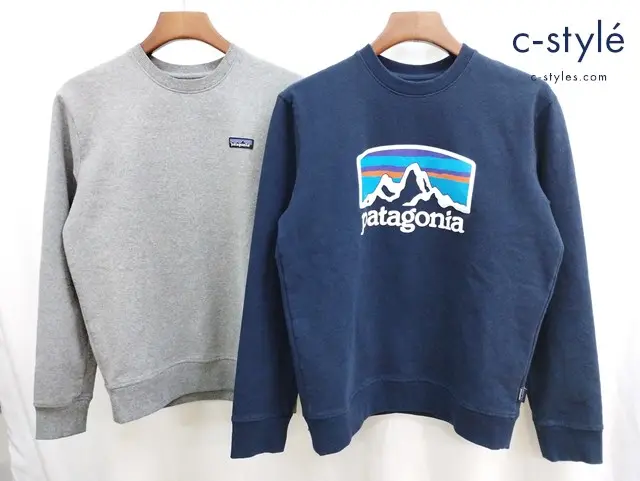patagonia パタゴニア スウェット S ネイビー グレー 計2点