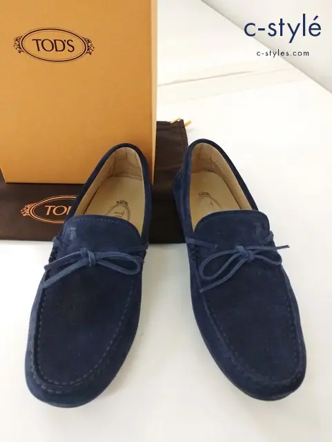 TOD’S トッズ ドライビングシューズ 7 ネイビー LACCETTO CITY GOMMINO DRIVER 42C RE0 GALASSIA