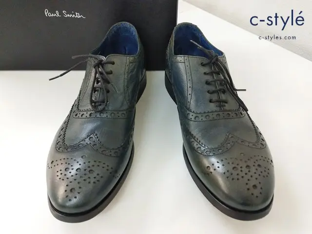 Paul Smith ポールスミス ウイングチップドレスシューズ 7・1/2 グリーン