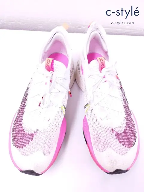 NIKE ナイキ スニーカー 27.5cm ホワイト×ピンク Air Zoom AlphaFly Next DJ5455-100