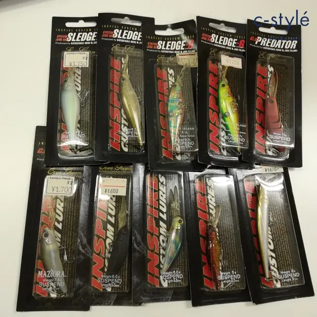 EVERGREEN エバーグリーン ルアー 計10点 スレッジ6 C.C.プレデター スピンムーブシャッド 他