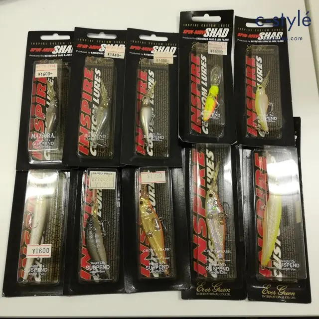 EVERGREEN エバーグリーン ルアー 計10点 スピンムーブシャッド スレッジ7 インスパイアミノー 他