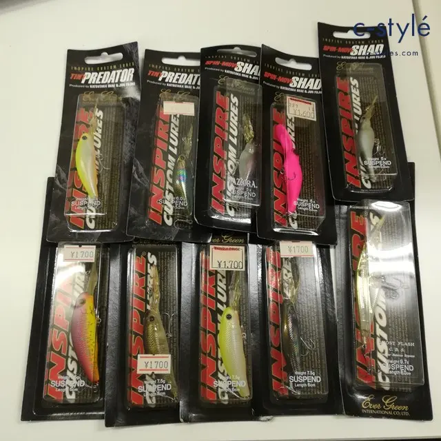 EVERGREEN エバーグリーン ルアー 計10点 スピンムーブシャッド タイニープレデター C.C.プレデター 他