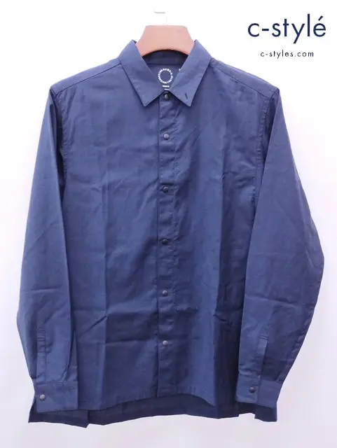 山と道 alpha anorak アルファアノラック シャツ S ネイビー 長袖 日本製