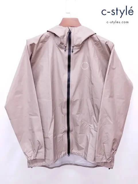 山と道 alpha anorak アルファアノラック パーカー S ベージュ 日本製 Rain Jacket PU sosui