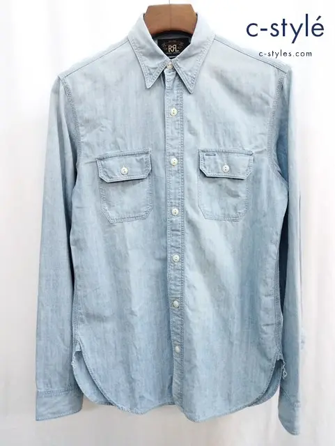 RRL ダブルアールエル デニムシャツ XS インディゴ 綿100％