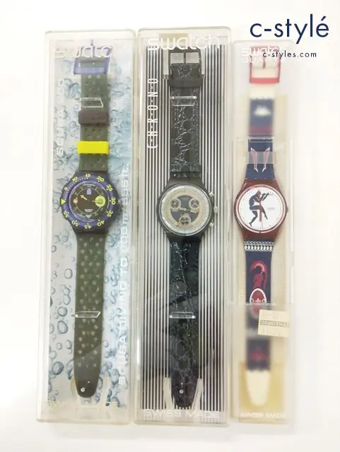 Swatch スウォッチ 腕時計 GR111 TEDOPHORUS SDB101 Scuba 200SCN102 CHRONO クォーツ 計3点