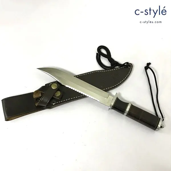 TSUGE 柘植 アタックボウイ ナイフ ATTACK BOWIE 5th. ANNIVERSARY MODEL 全長:約34.5cm 刃渡:約19.7cm