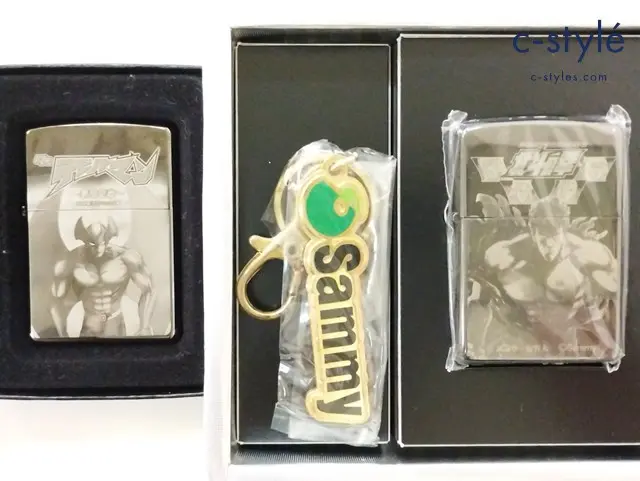 ZIPPO ジッポー オイルライター パチスロ 北斗の拳 2004 デビルマン 悪魔聖戦 2009 ブラック 計2点