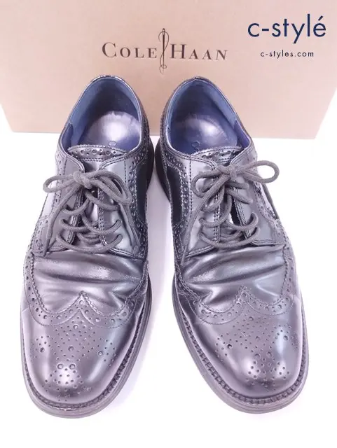 COLE HAAN コールハーン レザーシューズ 9 5M ブラック LUNARGRAND