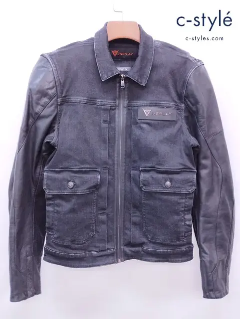 REPLAY×DAINESE リプレイ×ダイネーゼ ハイパーコーデュラ ライディングジャケット M ブラック