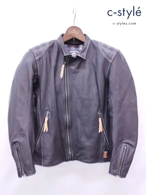 KUSHITANI クシタニ アンフィニッシュドジャケットII M ブラック K-0672 牛革