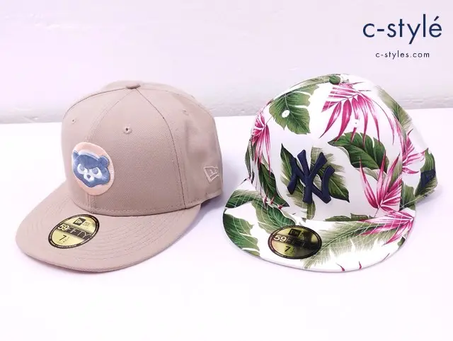 NEW ERA ニューエラ キャップ 7・1/2 59.6cm ベージュ系 マルチカラー 59FIFTY