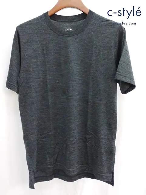 山と道 alpha anorak アルファアノラック Tシャツ S チャコールグレー系 半袖 日本製