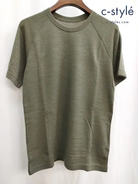 山と道 alpha anorak アルファアノラック Tシャツ M オリーブ 半袖 日本製
