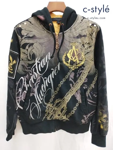 CHRISTIAN AUDIGIER クリスチャンオードジェー ジップパーカー S マルチカラー 綿100% 刺繍 025-025187