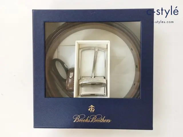 Brooks Brothers ブルックスブラザーズ レザーベルト ブラック