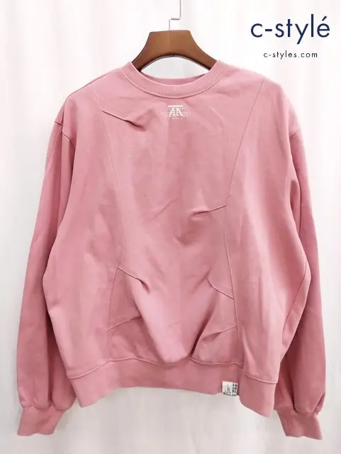 ADERERROR アーダーエラー スウェットトレーナー M ピンク Nolc logo sweatshirt BN01SSSW0103PK