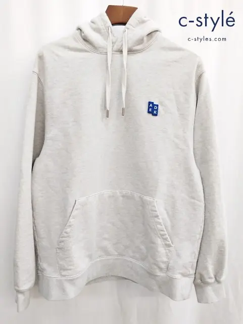 ADERERROR アーダーエラー パーカー M グレー Sig; BL Tag hoodie 01 BMSGFYHD0101OT