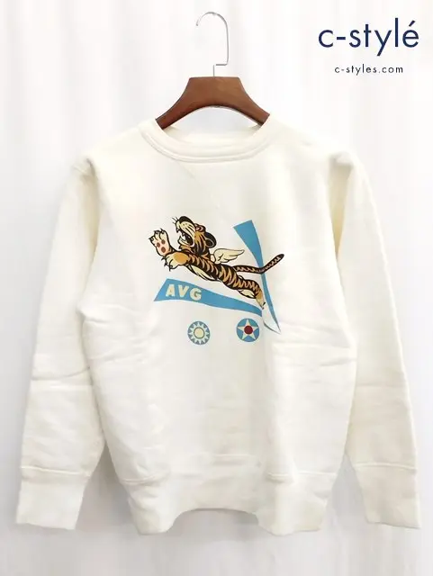 BUZZ RICKSON’S バズリクソンズ スウェットトレーナー M（38-40） ホワイト 23rd FIGHTER GROUP