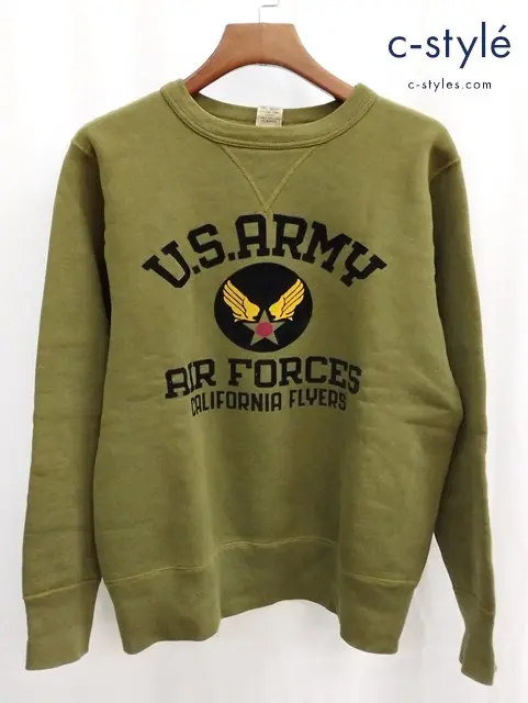 BUZZ RICKSON’S バズリクソンズ スウェットトレーナー L（40-42) カーキ U.S.ARMY
