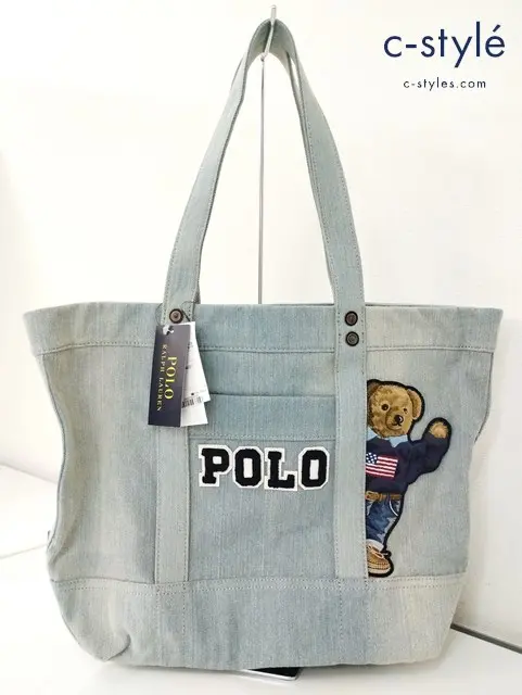 Polo Ralph Lauren トートバッグ ONESIZE インディゴ ベア デニム 428746449001