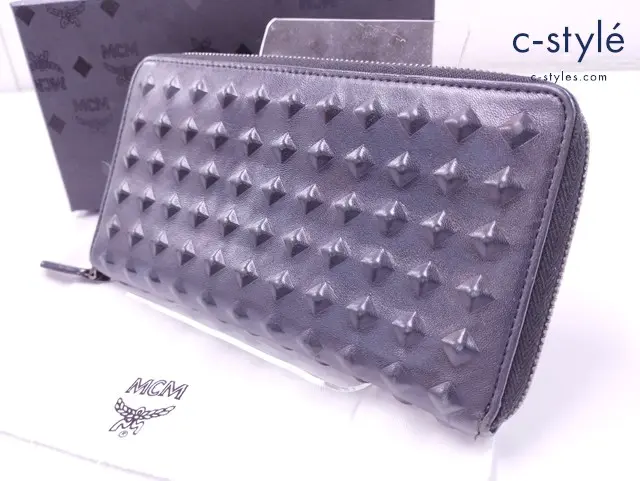 MCM エムシーエム 長財布 ブラック ラウンドファスナー