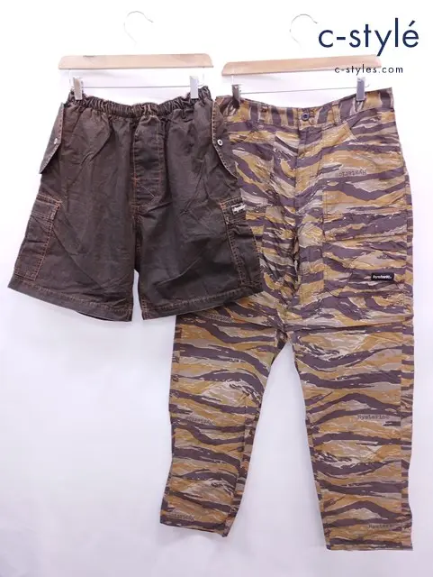 HYSTERIC GLAMOUR ヒステリックグラマー ハーフパンツ カーゴパンツ FREE ブラウン マルチカラー 迷彩柄