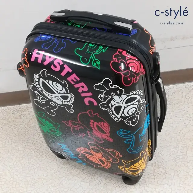 HYSTERIC MINI ヒステリックミニ キャリーケース ブラック系 総柄 ヒスミニ スーツケース