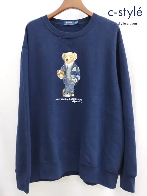 POLO RALPH LAUREN ポロラルフローレン スウェット XXＬ ネイビー系 ベアープリント 0200011589