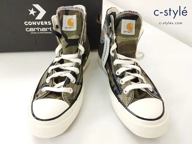 CONVERSE×carhartt コンバース×カーハート スニーカー 25.5cm マルチカラー 迷彩柄 169221C