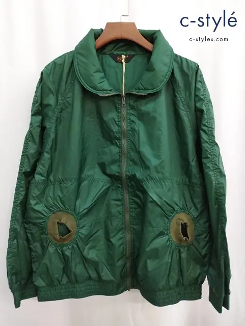 TENDERLOIN テンダーロイン ナイロンジャケット M グリーン プリント 日本製