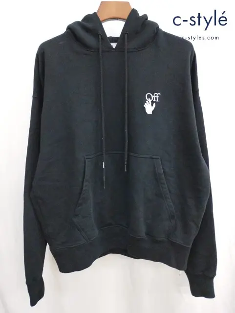 Off White オフホワイト パーカー S ブラック OMBB085F21FLE005
