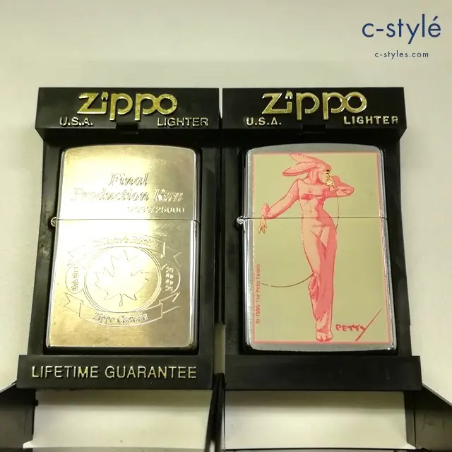 ZIPPO ジッポー オイルライター The Petty Family 1997 Final Production Run 2002 シルバー 計2点