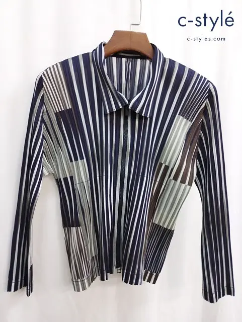 PLEATS PLEASE ISSEY MIYAKE イッセイミヤケ ジップブルゾン 4 マルチカラー PP63-JC731
