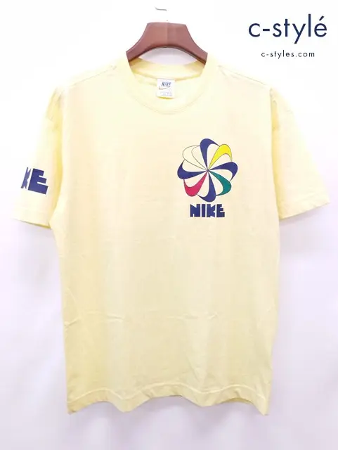NIKE ナイキ 風車Tシャツ L イエロー 70s 復刻 BV7632-746