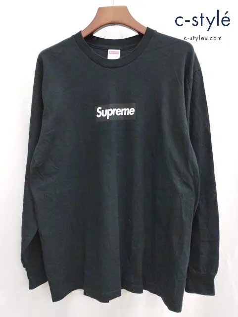 Supreme シュプリーム Tシャツ M ブラック BOX LOGO L/S TEE USA製