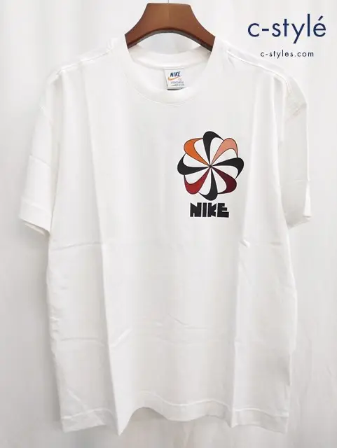 NIKE ナイキ 風車Tシャツ L ホワイト 70s 復刻 BV7632-100 プリント