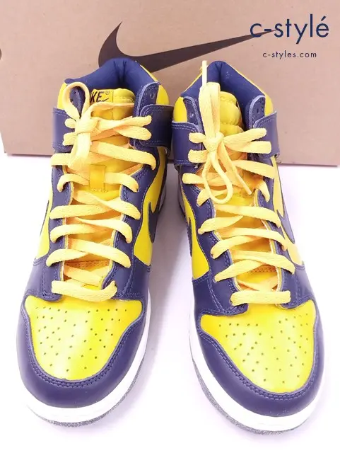 NIKE ナイキ スニーカー 25.5cm ネイビー×イエロー 630335-471