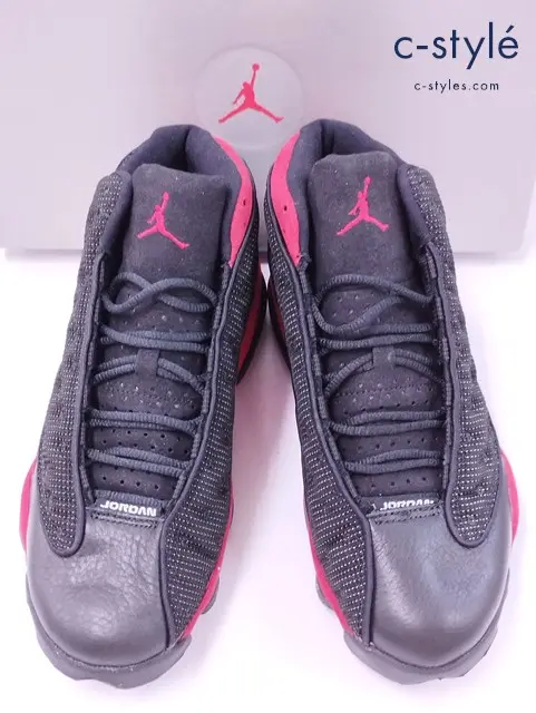 NIKE ナイキ スニーカー 25.5cm ブラック×レッド 136002-062 AIR JORDAN