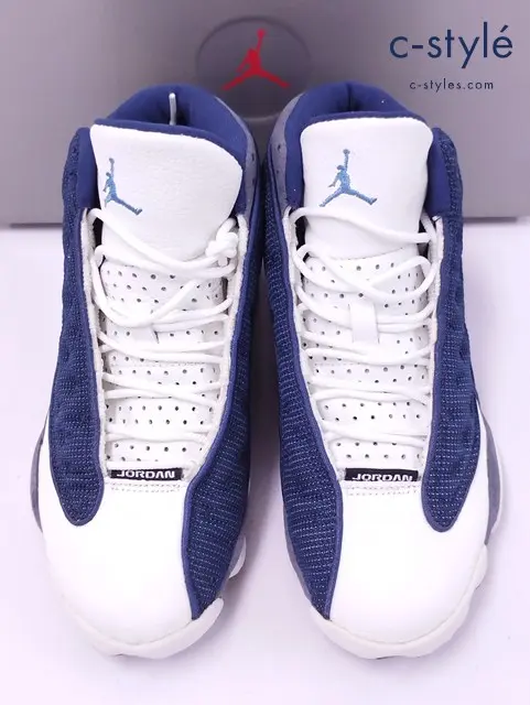 NIKE ナイキ スニーカー 25.5cm ネイビー×グレー 136002-441