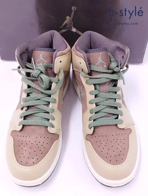 NIKE ナイキ スニーカー 26.5cm ブラウン×ベージュ系 AIR JORDAN 1 325514-231
