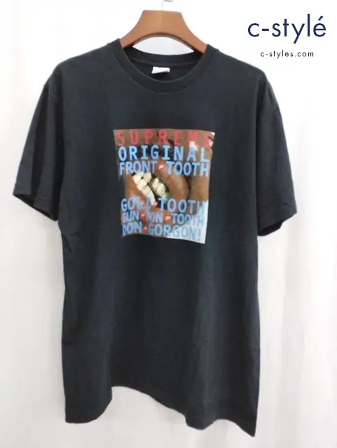 Supreme シュプリーム Tシャツ XL ブラック 15SS GOLD TOOTH TEE 綿100％