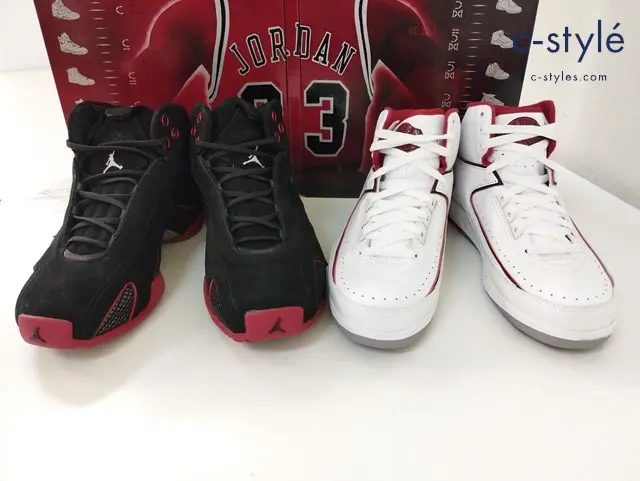 NIKE ナイキ スニーカー 25.5cm ホワイト×レッド ブラック×レッド JORDAN COLLEZIONE 21/2 323943-993
