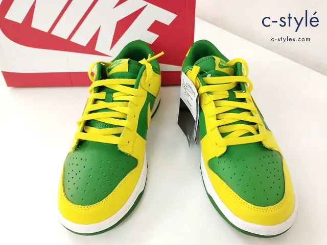 NIKE ナイキ スニーカー 27.5cm グリーン×イエロー DUNK LOW RETRO BTTYS DV0833-300