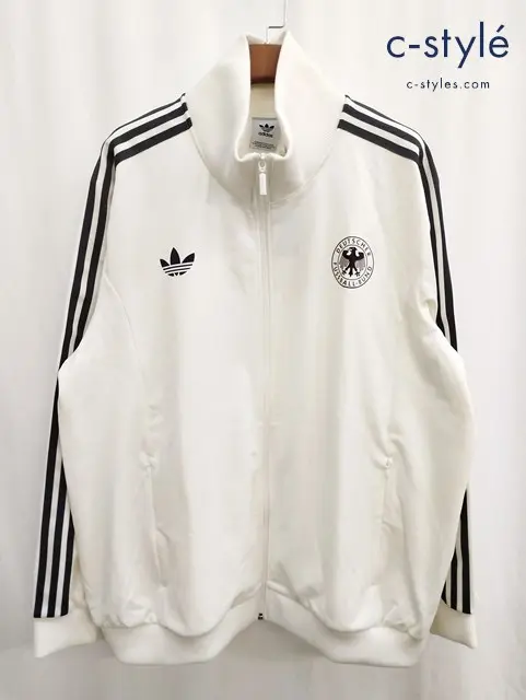 adidas アディダス ジャケット 3XL ホワイト ドイツ ベッケンバウアー トラックトップ