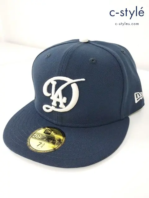 NEW ERA キャップ 7・3/4 (61.5cm) ネイビー 59FIFTY City Connect ロサンゼルス ドジャース