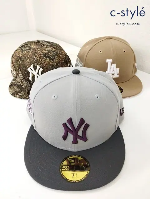NEW ERA ニューエラ キャップ 7・3/4 (61.5cm) 59FIFTY ニューヨーク ヤンキース ロサンゼルス ドジャース 計3点