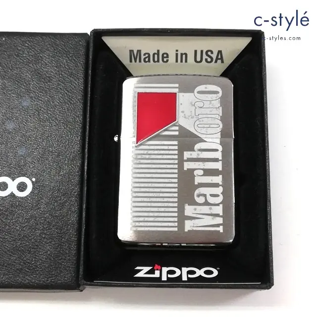 ZIPPO ジッポー オイルライター Marlboro マルボロ マールボロ アーマー シルバー 2008 喫煙具 嗜好品